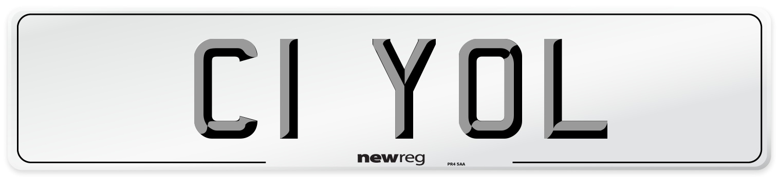 C1 YOL Number Plate from New Reg